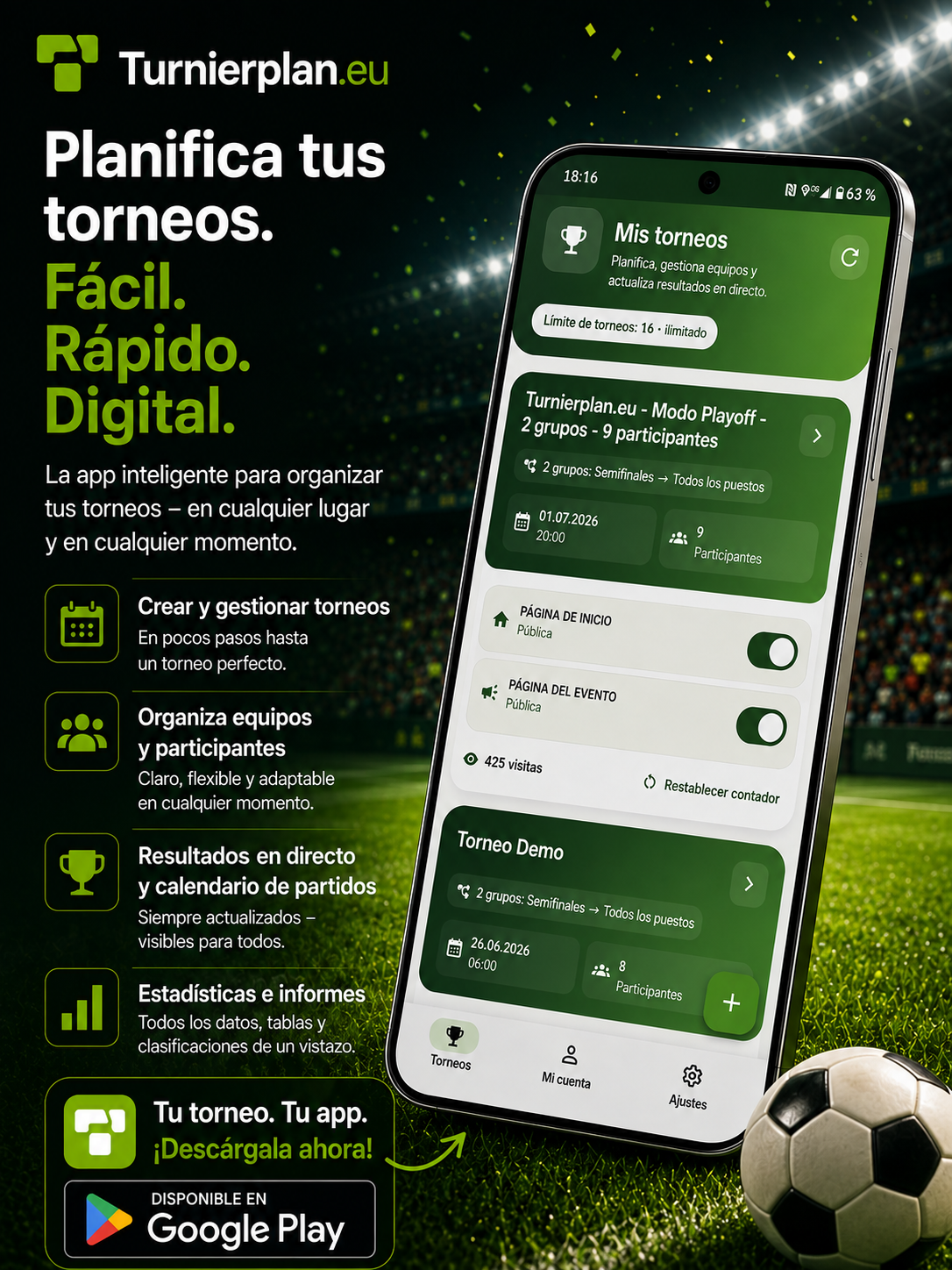 Aplicación Android Turnierplan.eu – inscríbete como beta tester