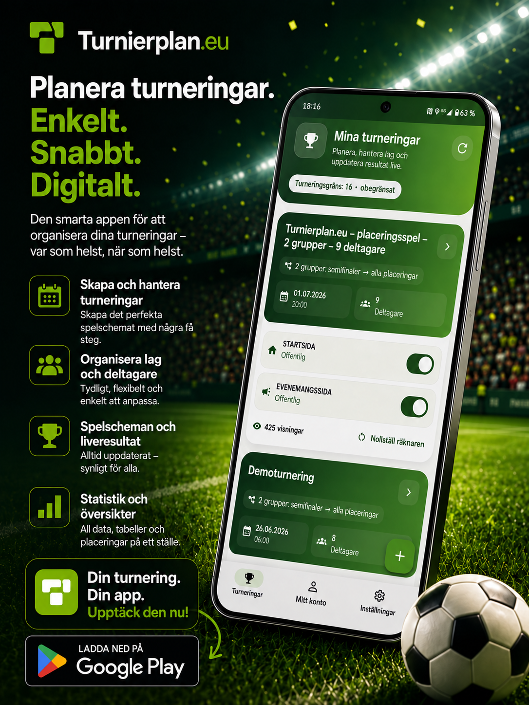 Turnierplan.eu-app för Android – anmäl dig som betatestare nu