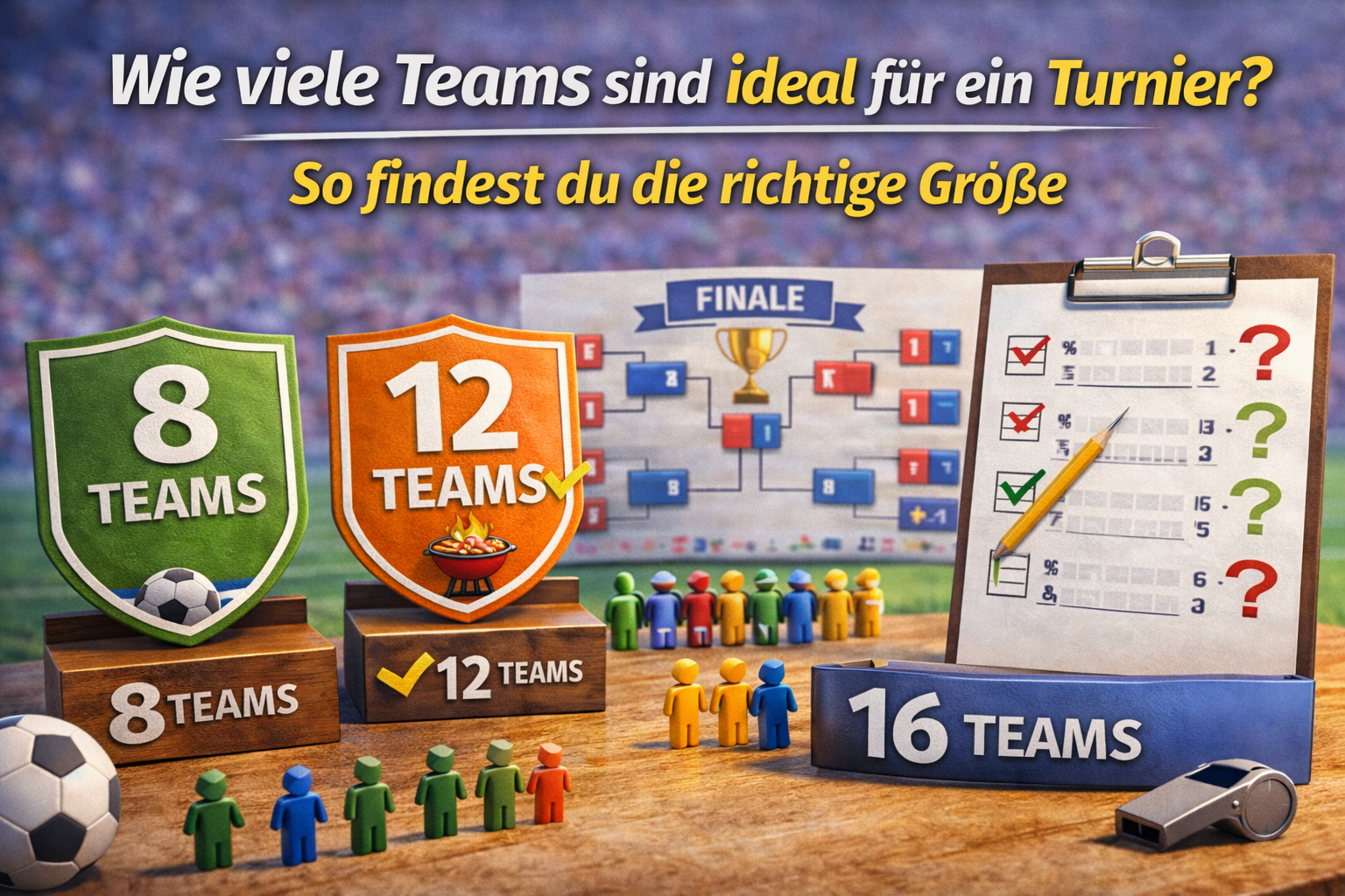 Wie viele Teams sind ideal für ein Turnier? So findest du die richtige Größe