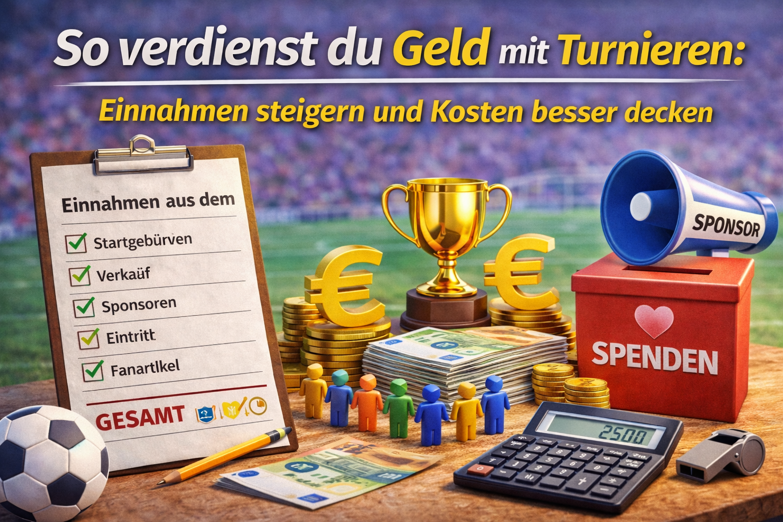 So verdienst du Geld mit Turnieren: Einnahmen steigern und Kosten besser decken