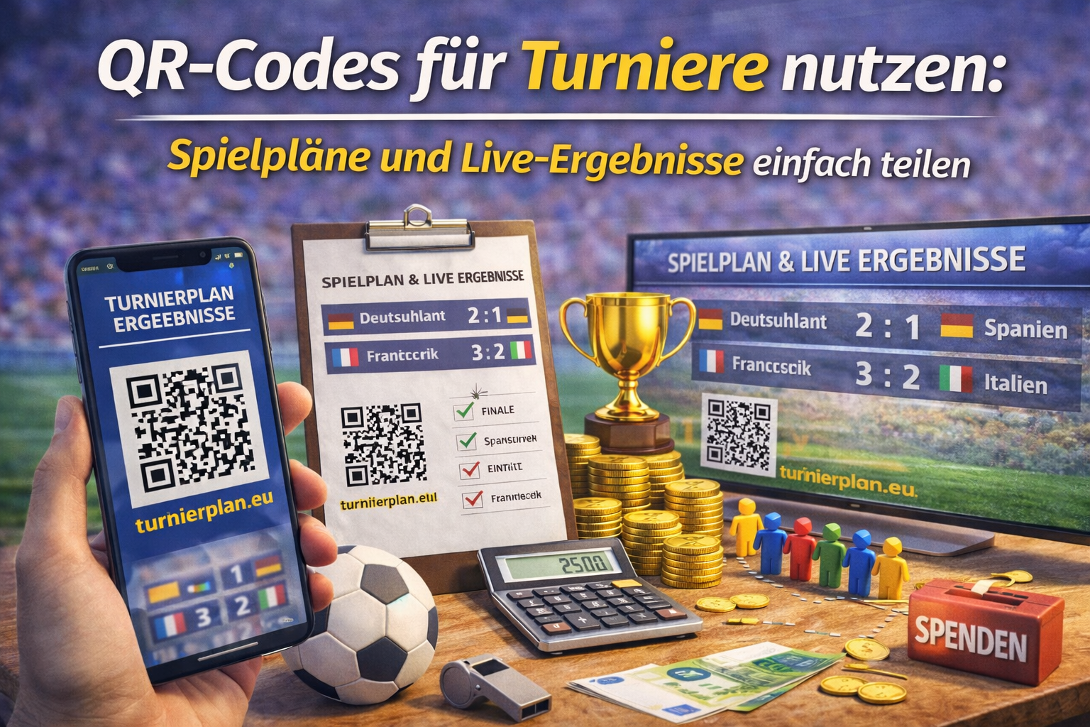 QR-Codes für Turniere nutzen: Spielpläne und Live-Ergebnisse einfach teilen