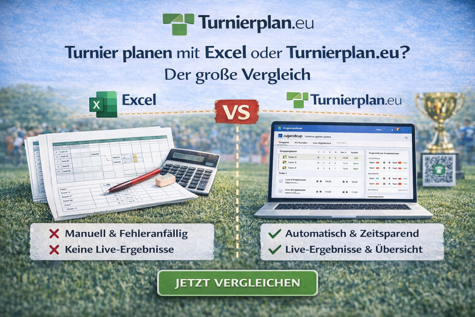 Turnier planen mit Excel oder Turnierplan.eu? Der große Vergleich