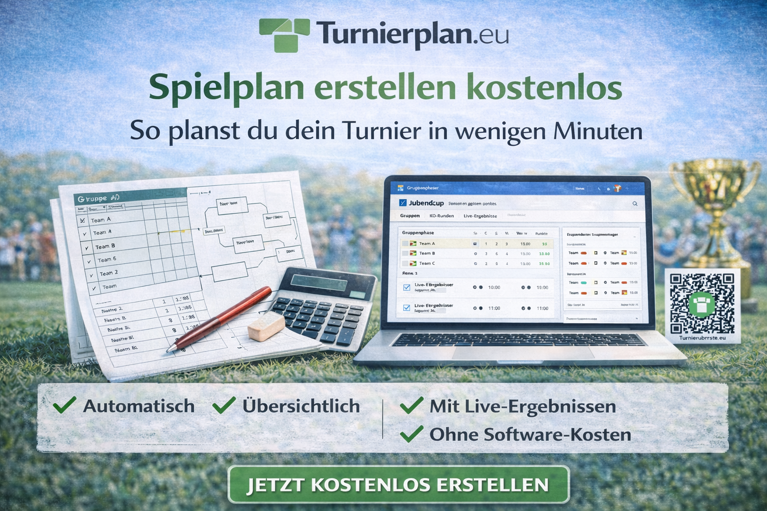 Spielplan erstellen kostenlos: So planst du dein Turnier in wenigen Minuten